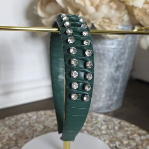 Elegant Green Rhinestone Headband